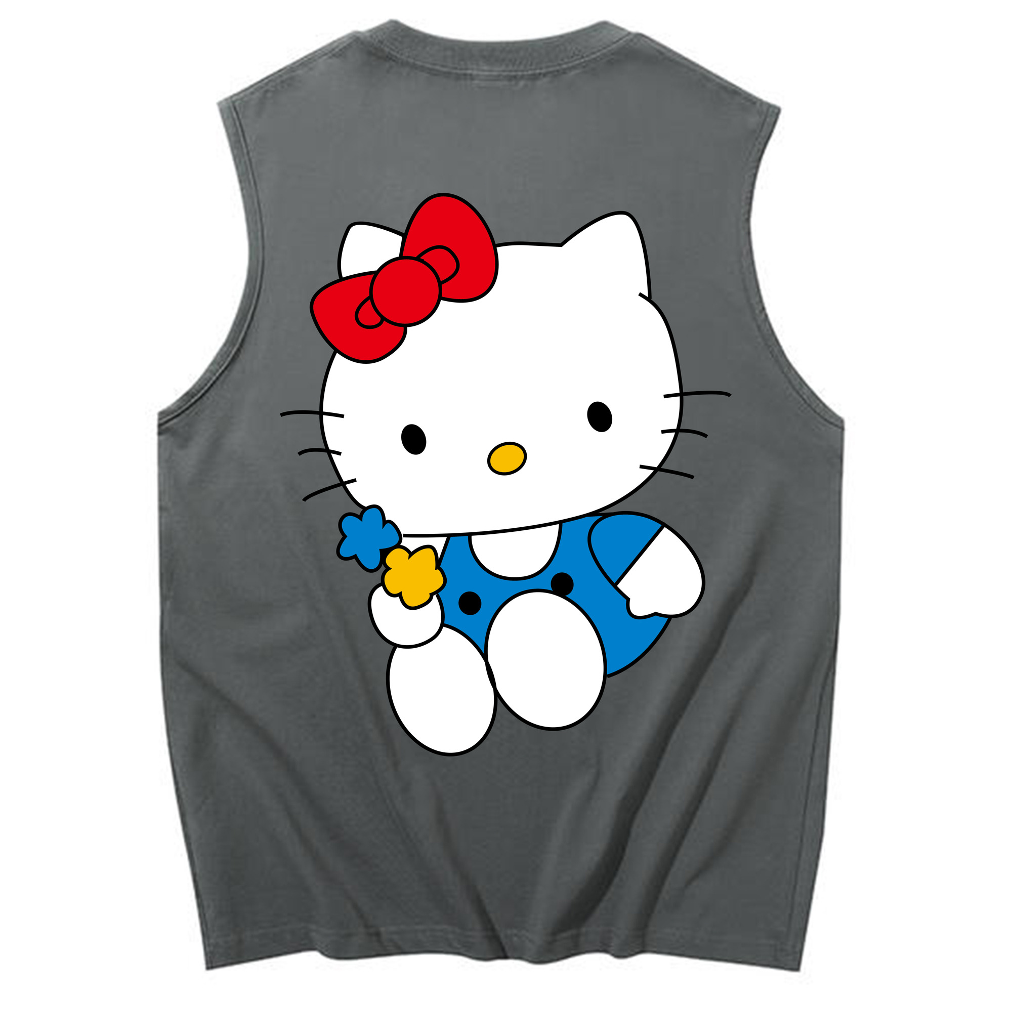 （画像用） Hello Kitty ハローキティ コットン100％タンクトップ（背面プリント）